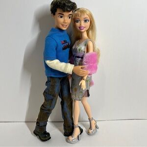 Vintage My Scene Barbie Delancey & Ellis Out & About Doll Set 2003 Outfit Y2k